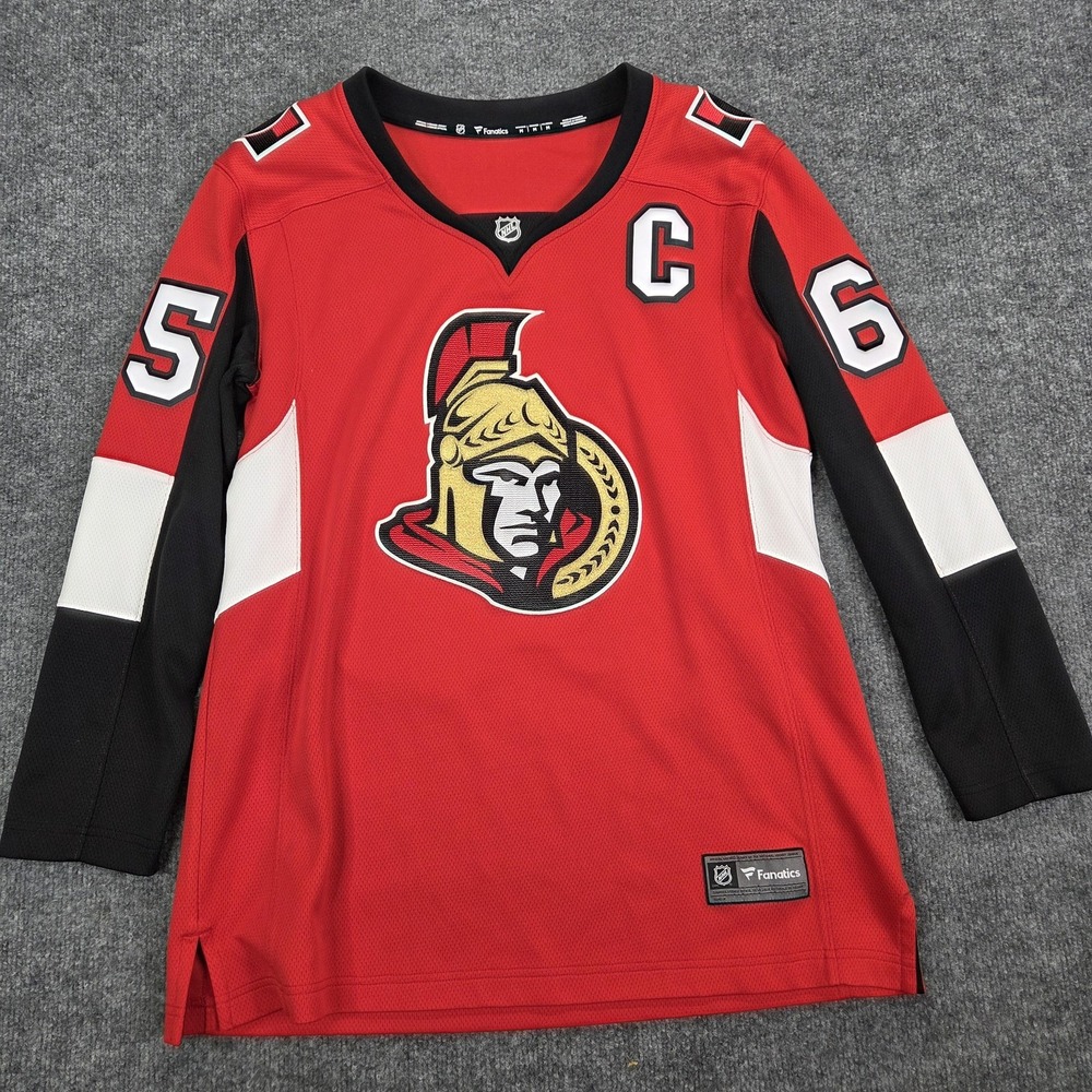 Ottawa Senators Hockey Jersey Womens Medium Red NHL Erik Karlsson 65‎ Captain